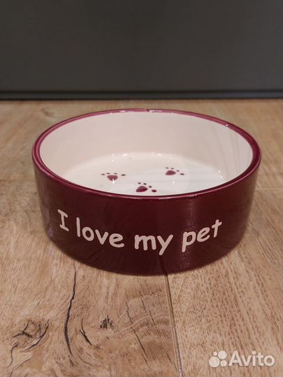 Миска для животных керамическая