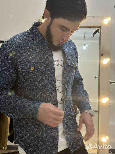 Рубашка джинсовая,накидка