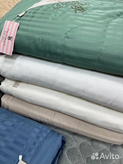 Постельное белье с одеялом страйп сатин