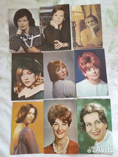 Актёры кино открытки 1967-1978гг