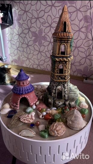 Декорации для аквариума замки