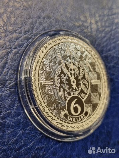 Монета Серебро Время Часы Хронос 2020 Унция