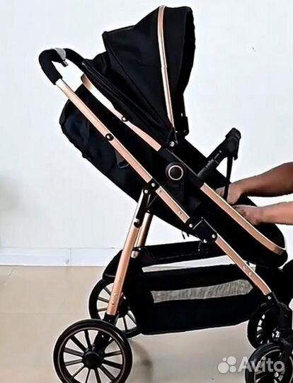 Коляска 3 в 1 с легким механизмом складывания