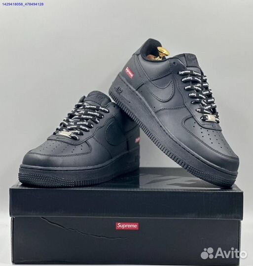 Кроссовки Nike Air Force 1 Low & Supreme (Арт.53797)