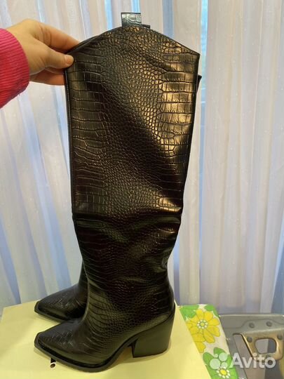 Сапоги женские натуральная кожа 37 новые