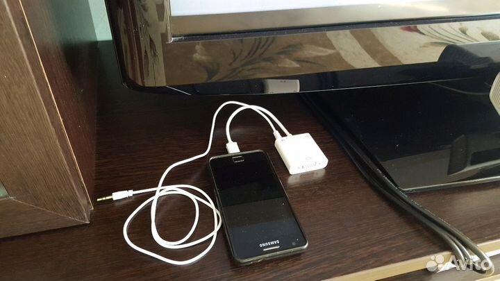 Адаптер для смартфона samsung MHL VGA - USB micro