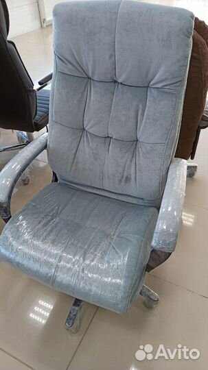 Кресло компьютерное CH-824 Fabric голубой