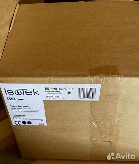 Isotek EVO3 Titan Black. Сетевой фильтр для аудио