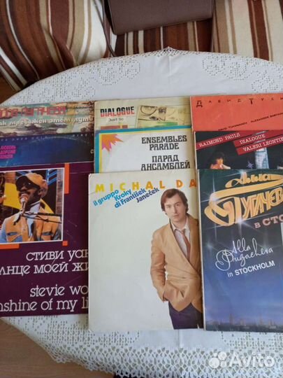 Пластинки виниловые сов.эстрада
