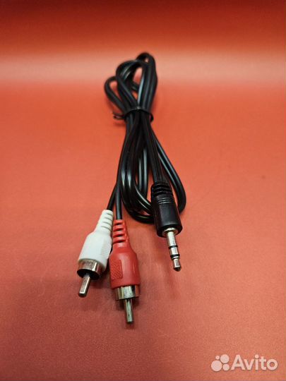 Кабель 2 RCA на mini jack 3,5 мм AUX/ Новый