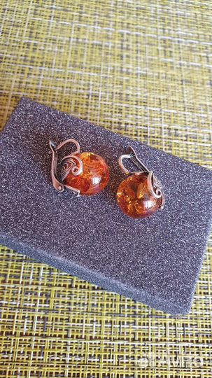 Серьги серебро