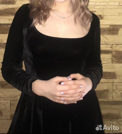 Платье женское бархатное