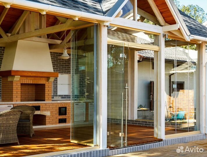 Безрамное остекление