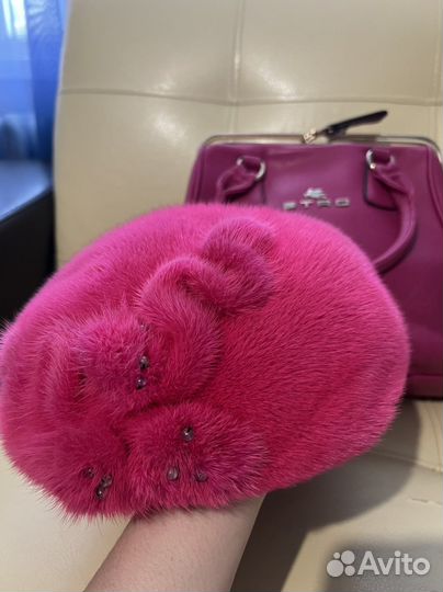 Берет женский норковый