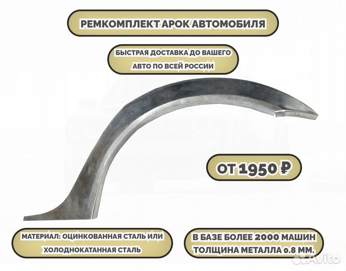 Ремонтные арки (ремкомплект) на автомобиль