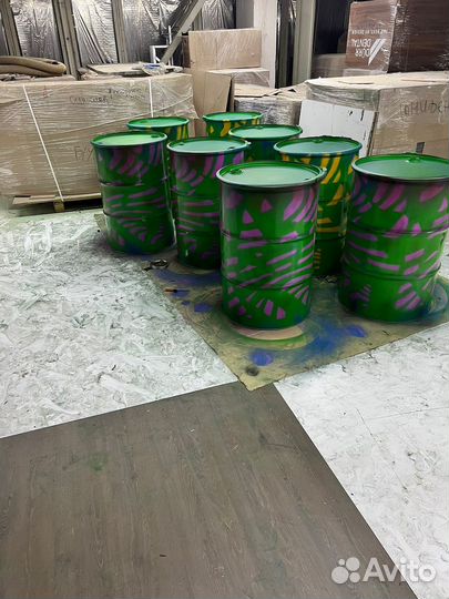 Бочка металлическая 200л новая