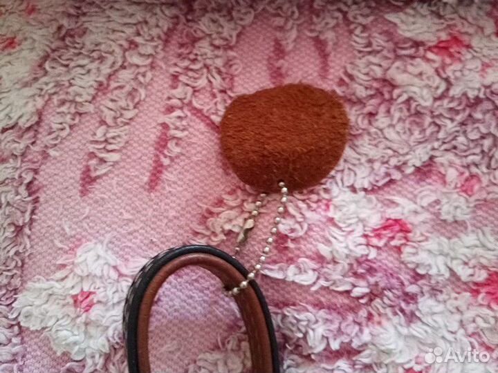 Поводок кожаный для ошейника новый