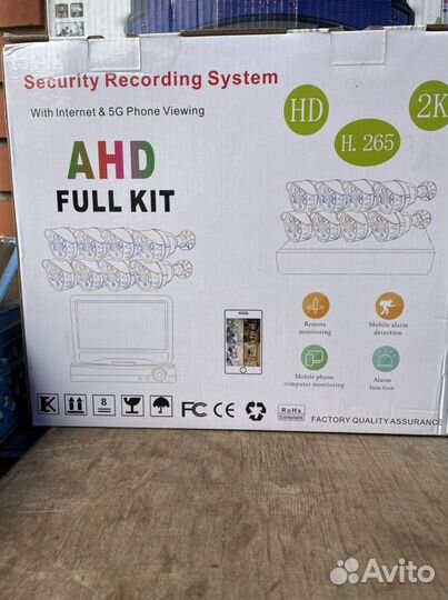 Комплект видеонаблюдения 8 камер безпроводной