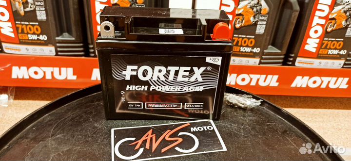 Акб Мото 12В 7Ач о.п. Fortex AGM ток140 148х59х130