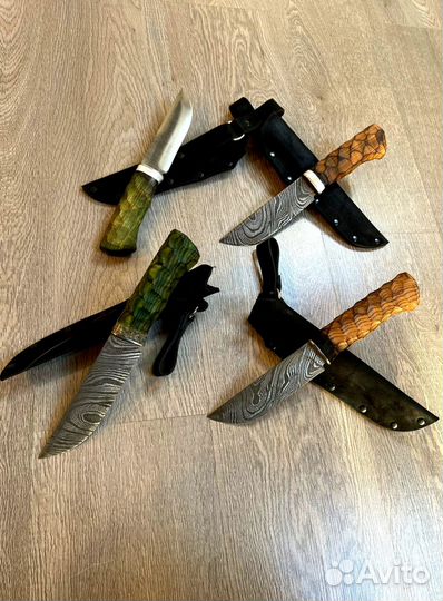Ножи ручной работы кованные выше 60твёрдость