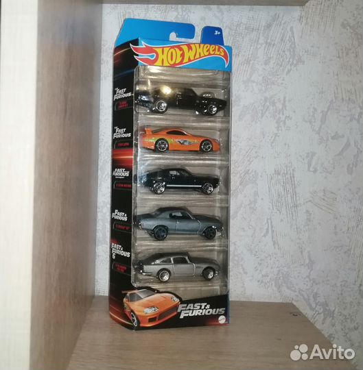 Hot Wheels Форсаж Fast and furious 5 pack Supra