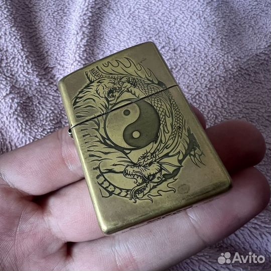 Латунная зажигалка Zippo оригинал 20 год