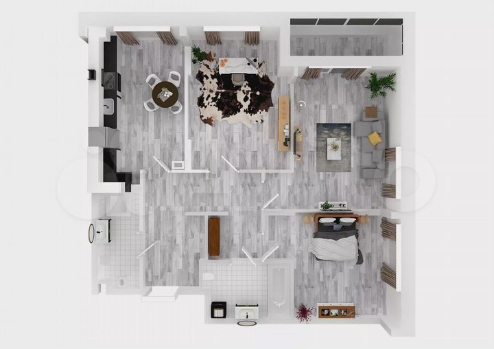 3-к. квартира, 72,9 м², 1/10 эт.