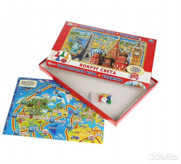 Настольная игра ходилка Вокруг света 3554
