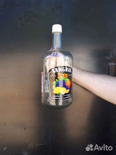 Бутылка стеклянная 1,75л