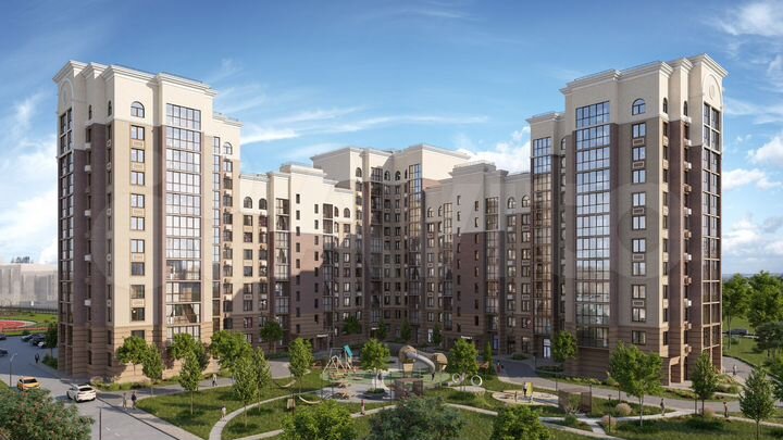 3-к. квартира, 67,7 м², 1/12 эт.