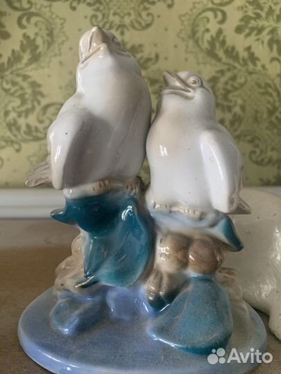 Статуэтка гжель птицы