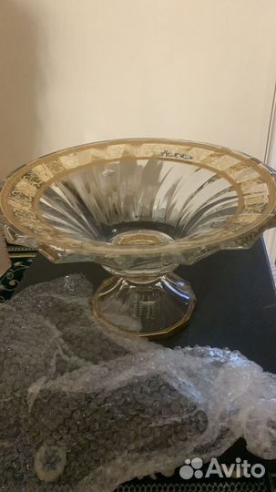Ваза для фруктов хрусталь
