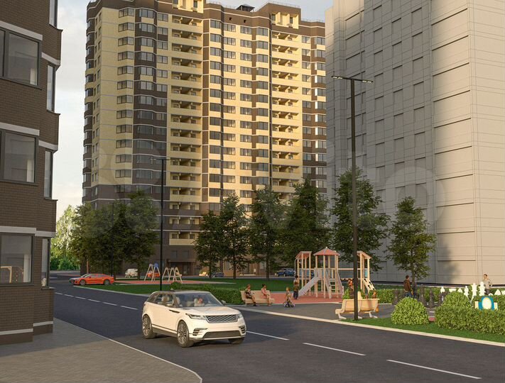 1-к. квартира, 49,1 м², 16/19 эт.