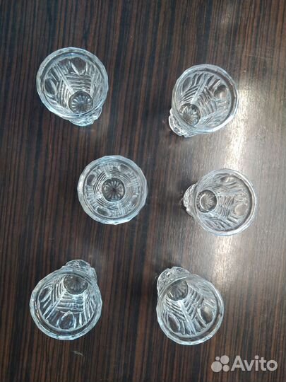 Набор хрустальных рюмок СССР