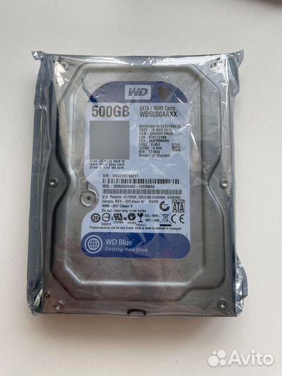Жесткий диск wd blue 500gb x4