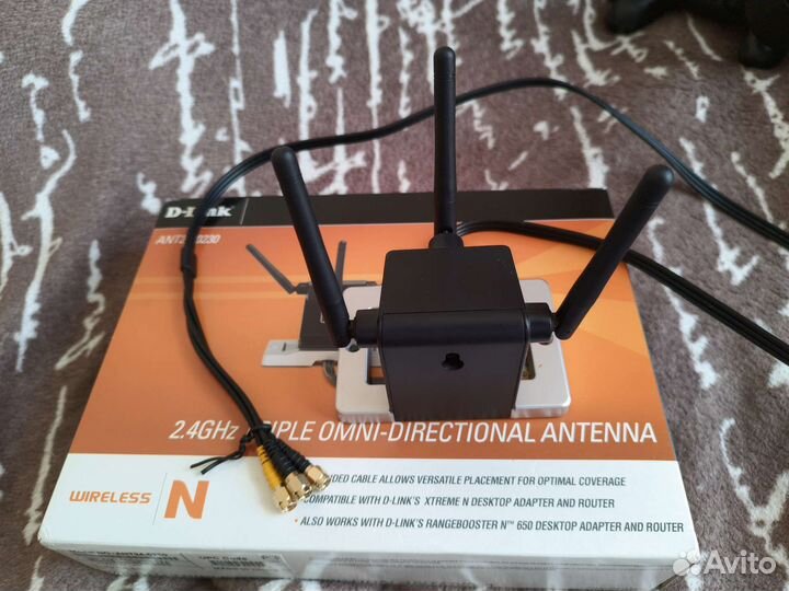 Тройная антенна D-Link 2.4Ghz RP-SMA