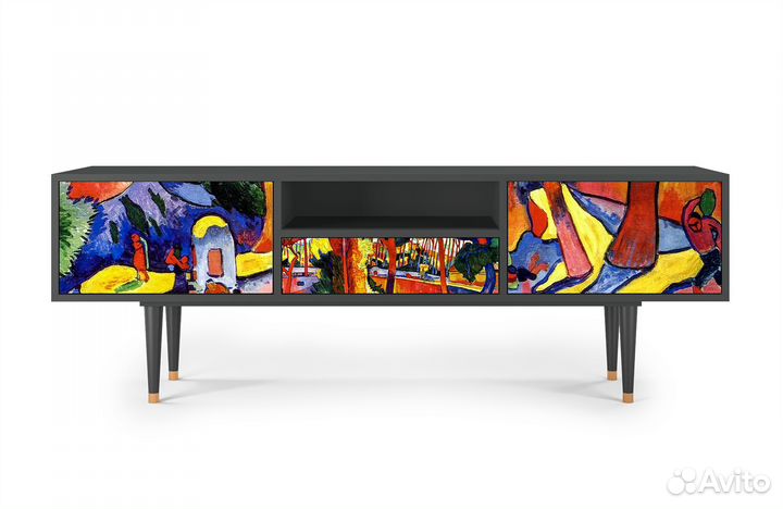 Тв-тумба T6 - Антрацит - The Turning Road