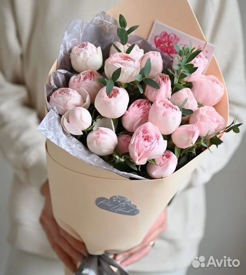 Пионы Гипсофила Цветы Пионы