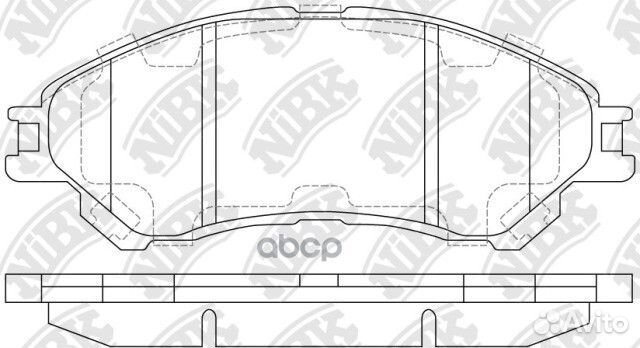 Колодки тормозные дисковые перед PN9809 NiBK