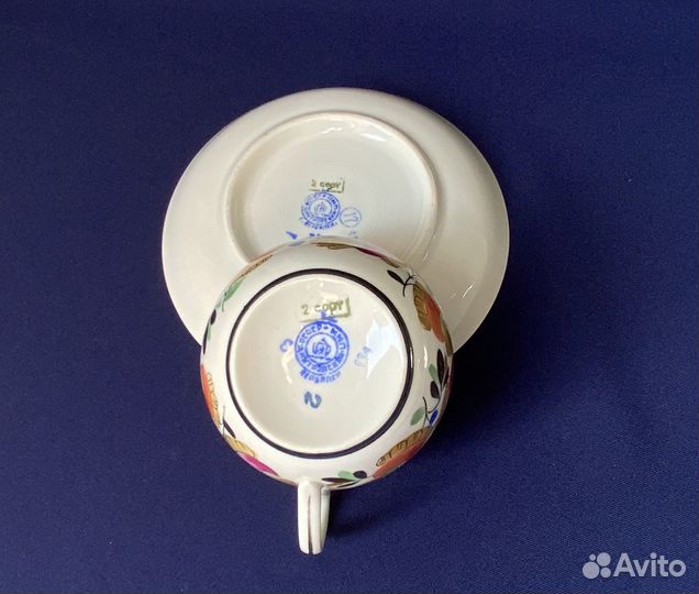 Советская чайная пара Репка Вербилки