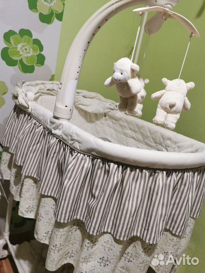 Люлька колыбель музыкальная с вибрацией