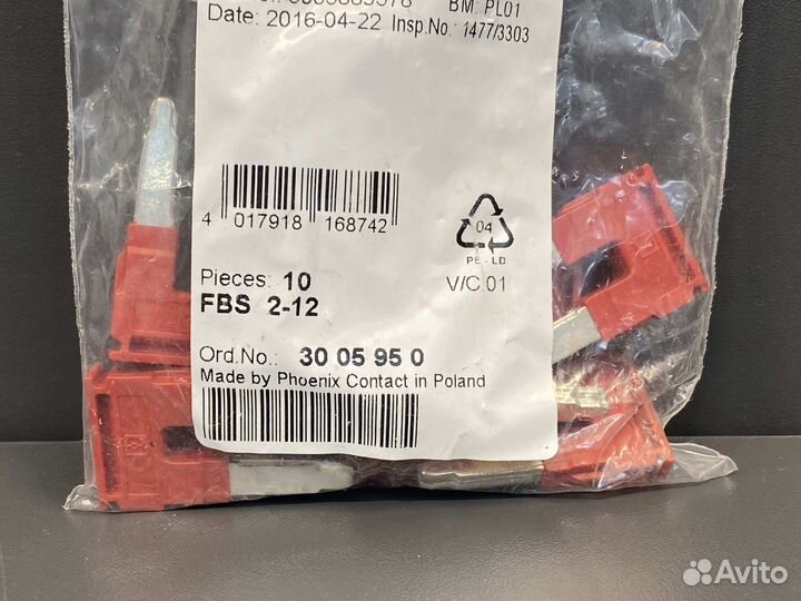 Phoenix contact 3005950 FBS 2-12 новое, 618 шт