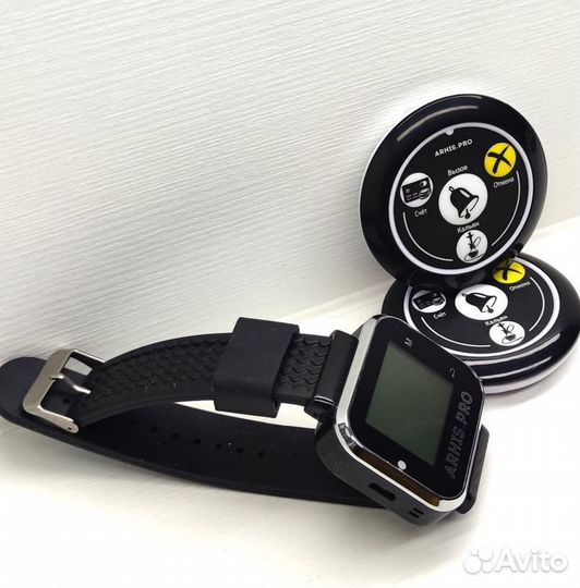 Кнопка вызова кальянщика, официанта с часами