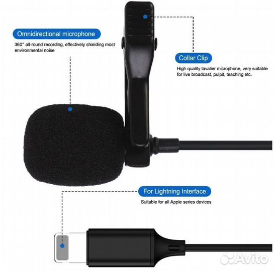 Конденсаторный микрофон Nohon для iPhone lightning