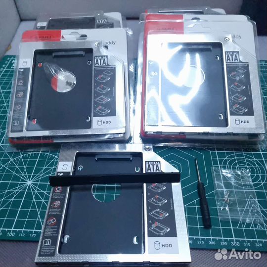 Салазки/оптибей для hdd/ssd 9.5mm/12.7 мм