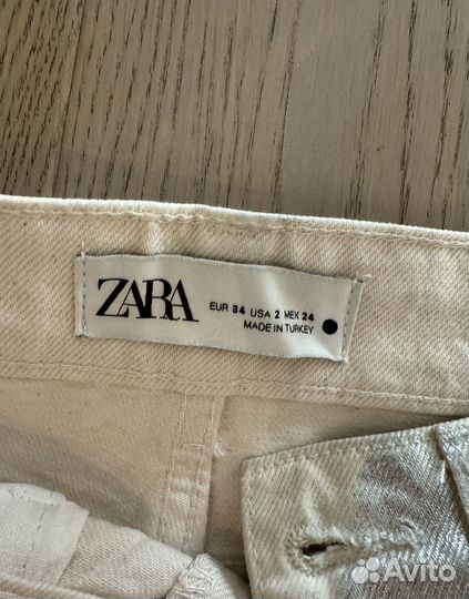 Джинсы zara 34