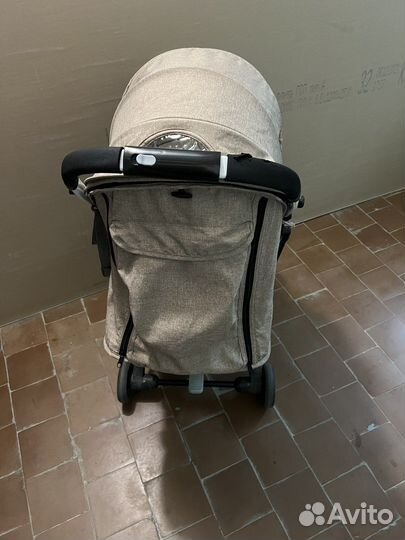 Прогулочная коляска yoya2 бежевый красный текстиль