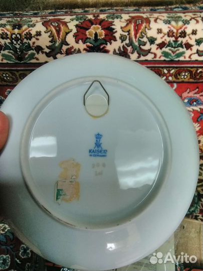 Немецкие фарфоровые настенные тарелки d 19cm