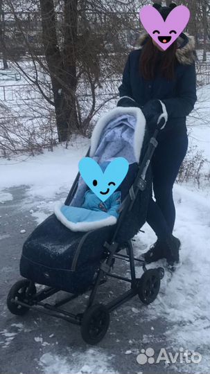 Санки коляска ника 8-1