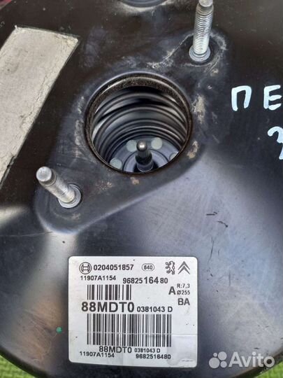 Вакуумный усилитель тормозов Пежо 308